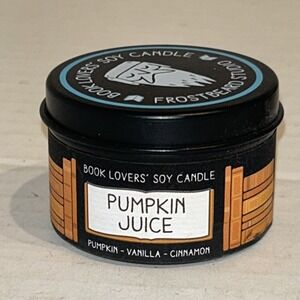 Frostbeard Studios Book Candle "Pumpkin Juice" Halloween Fall Spices New A2